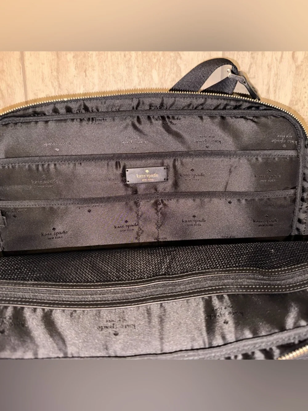 NWOT KATE SPADE ♠️ Chelsea Nylon Laptop Computer Briefcase Crossbody Bag, Black